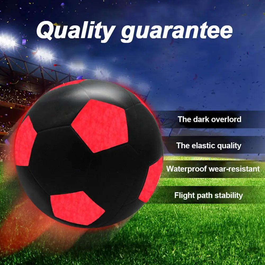 LED Glow Soccer Ball for Night Training - Bright Light Up Luminous Football