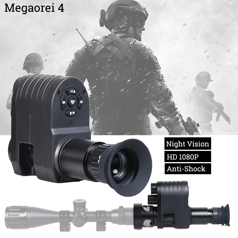 Megaorei Night Vision Scope 1080P Hunting Camera with Infrared Optics