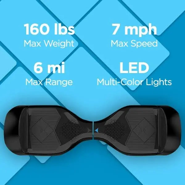 Hover-1 i-200 Hoverboard in Black with 36V Lithium Battery and High Speed