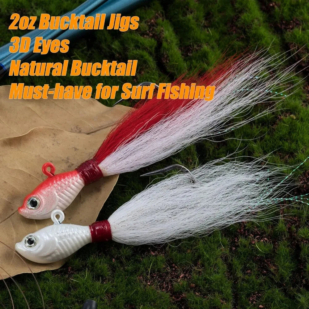 Surf Rod and Reel Combination Saltwater Fishing Tackle Set for Beach Casting