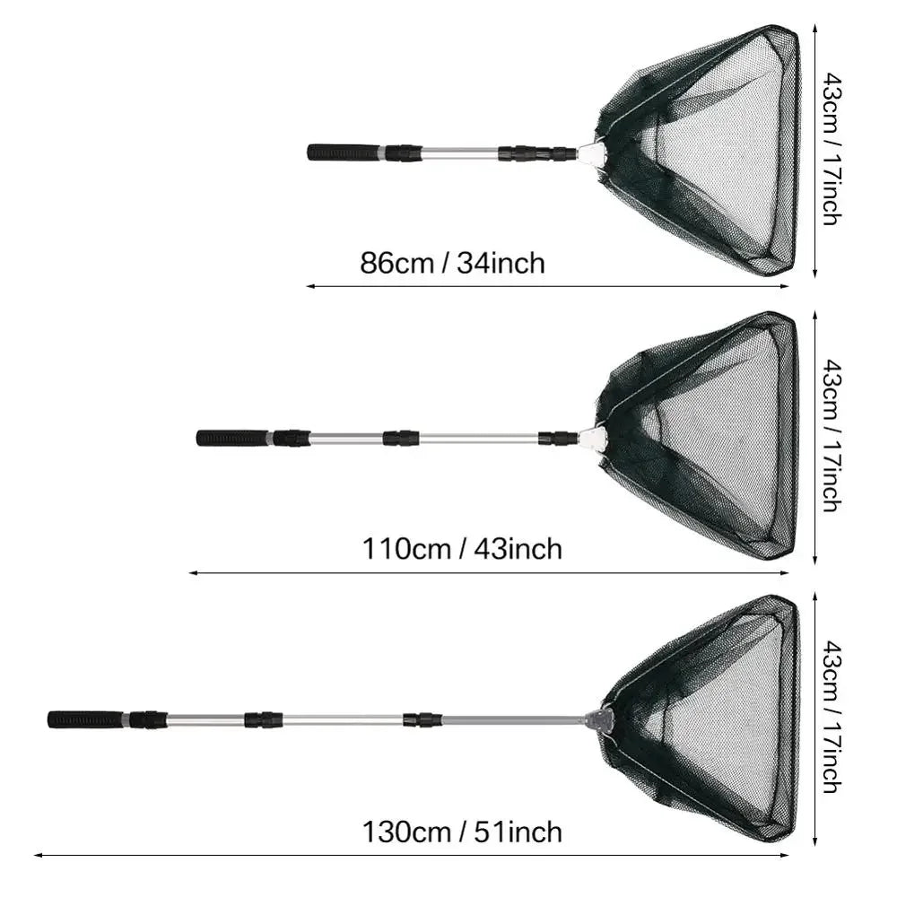 130CM Telescoping Aluminum Alloy Fishing Net for Easy Carp Catching