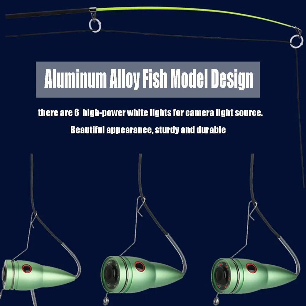 Portable Underwater Fishing Camera with 4.3 Inch Display and LED Brightness Control