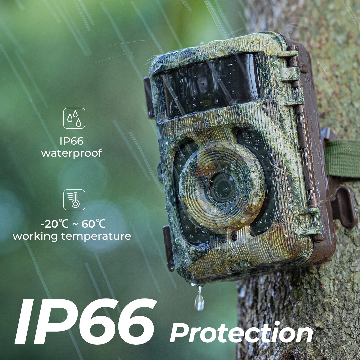 4K 48MP Trail Camera with No Glow Night Vision and 120° Wide Lens