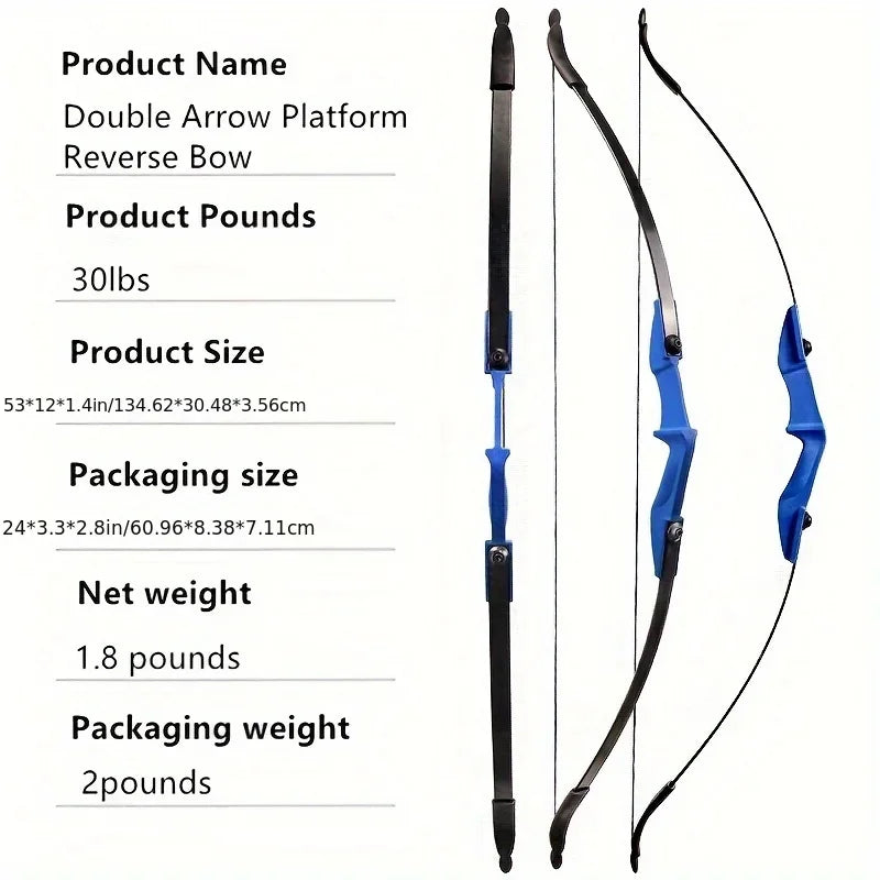 Monthly Bow and Arrow Set for Outdoor Shooting Sports Ambidextrous Design