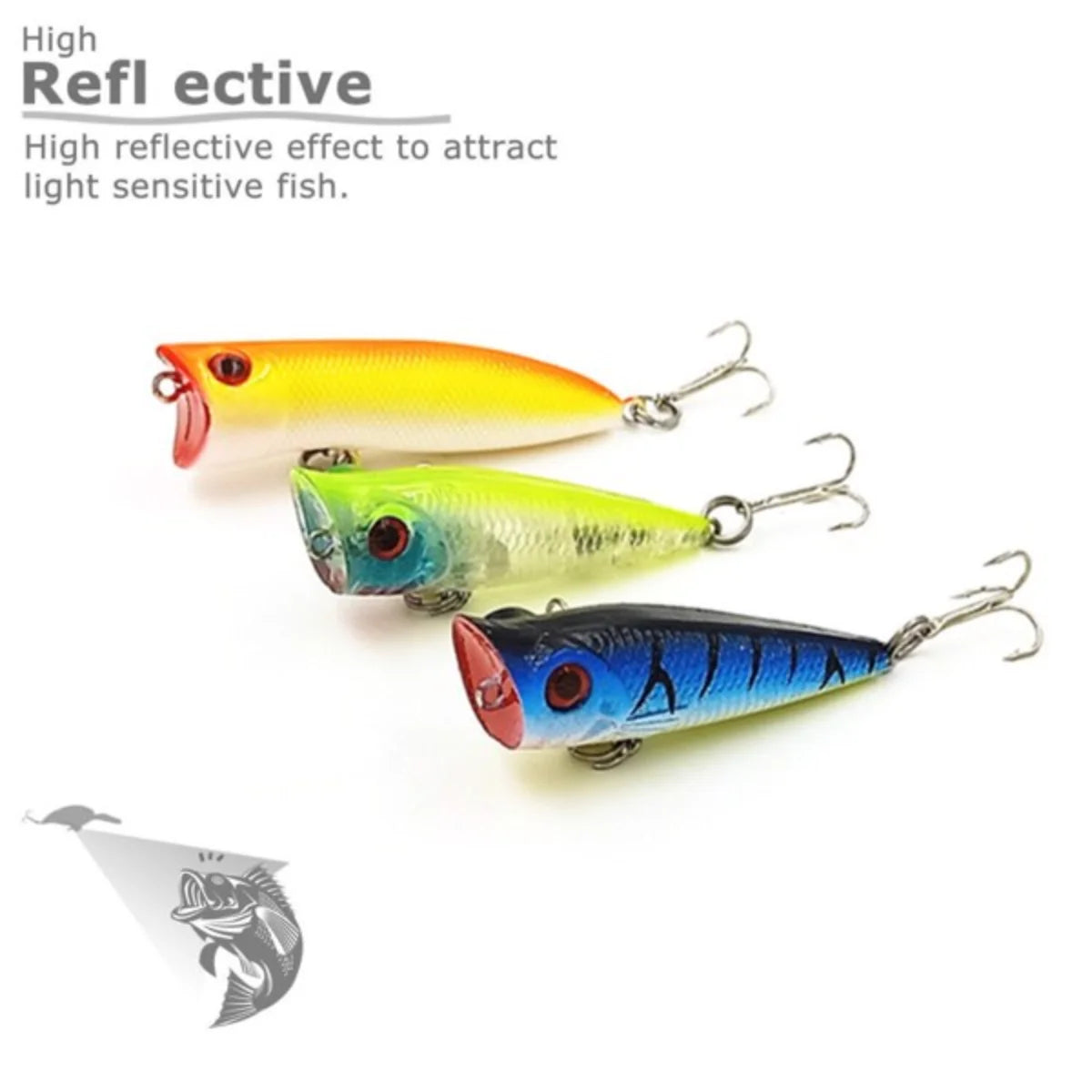 30PCS Fishing Lures Crankbaits Hooks Minnow Baits Bass Tackle Set