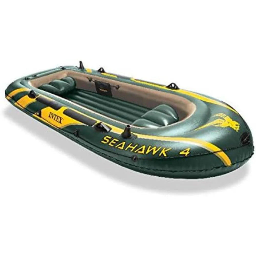 Seahawk Inflatable Boat Series with Oars Pump PVC Fishing Rod Holders