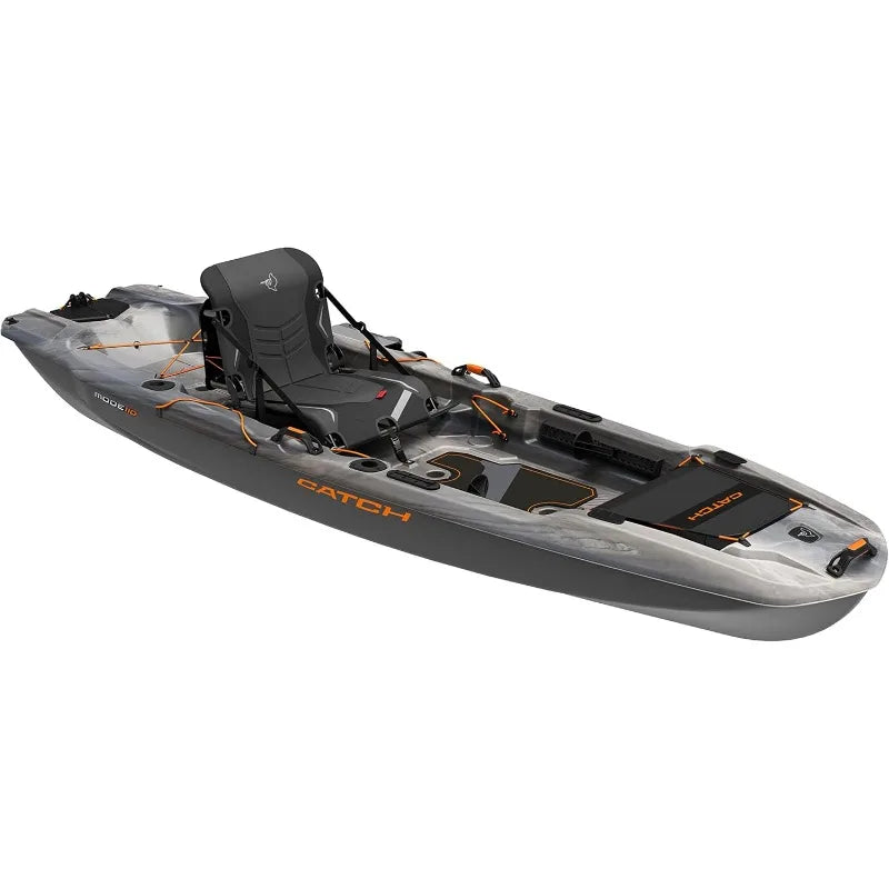 Catch Mode 110 Premium Fishing Kayak with Lawnchair 10.5 Feet Stability