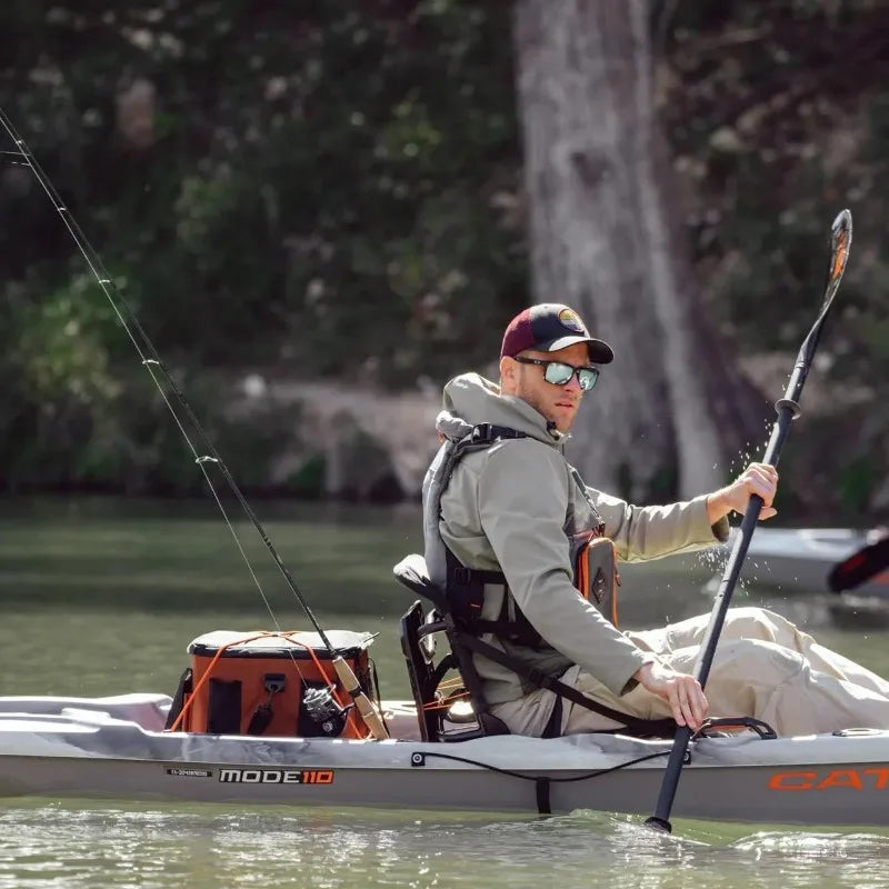 Catch Mode 110 Premium Fishing Kayak with Lawnchair 10.5 Feet Stability