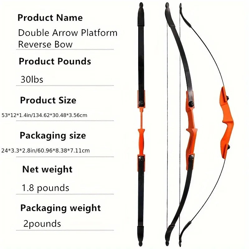 Monthly Bow and Arrow Set for Outdoor Shooting Sports Ambidextrous Design