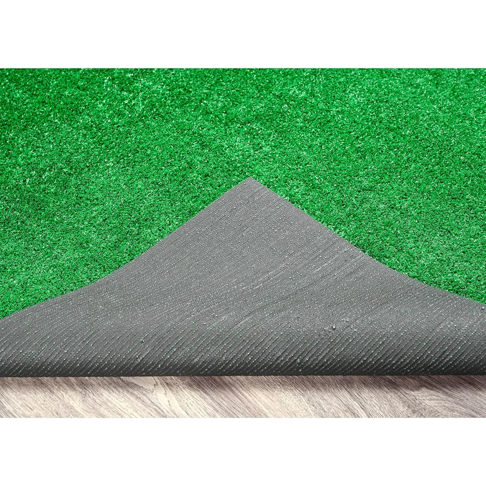Large 9 Ft X 12 Ft Artificial Grass Indoor Outdoor Rug Durable Lush Green