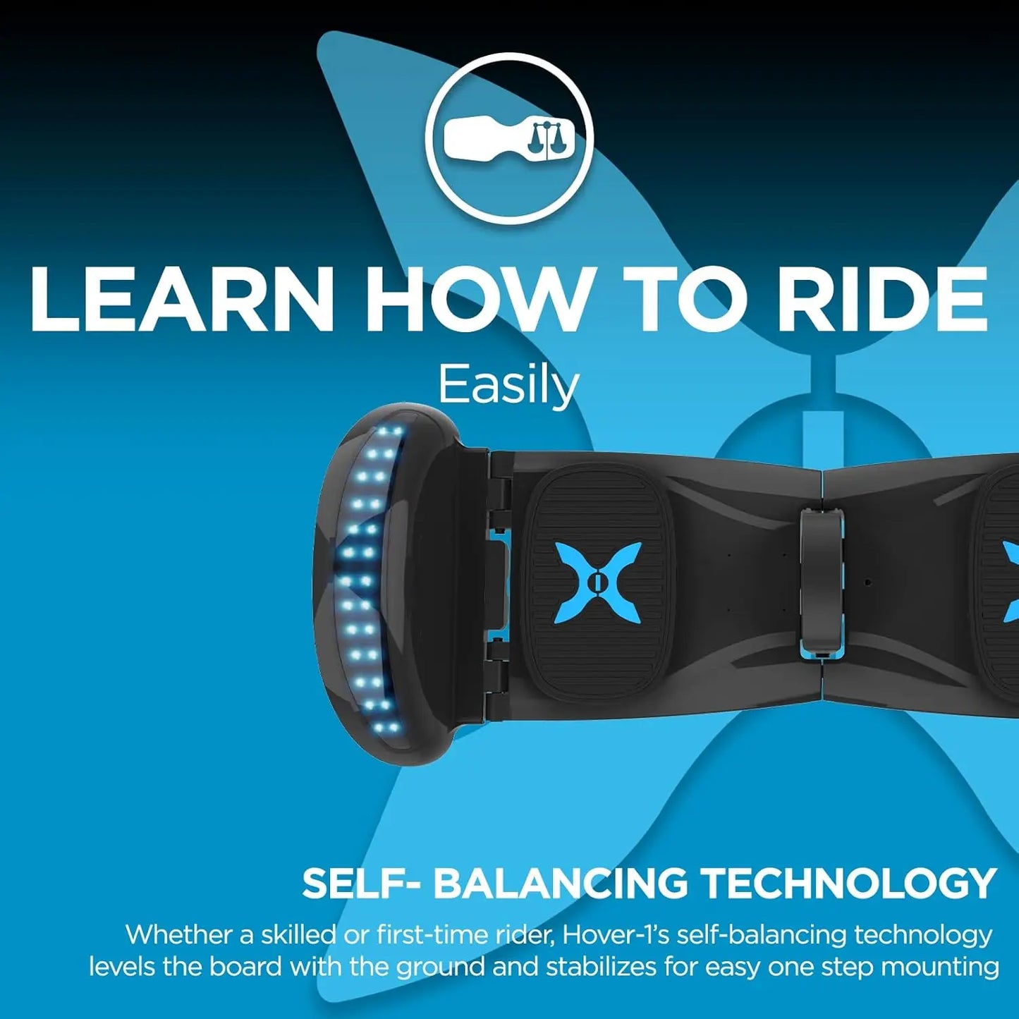 Hover-1 Rogue Hoverboard Black with 36V Battery and 30km/h Max Speed