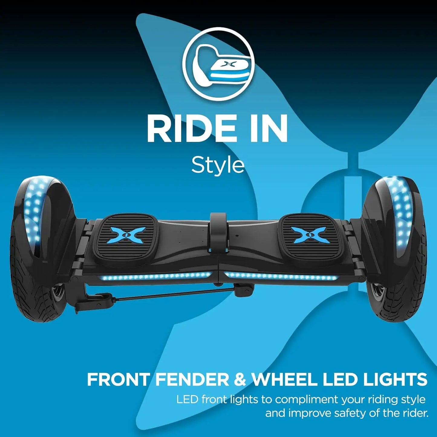 Hover-1 Rogue Hoverboard Black with 36V Battery and 30km/h Max Speed