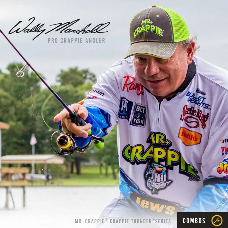 Lew's Crappie Thunder 6.5 Foot Spinning Rod and Reel Combo Green