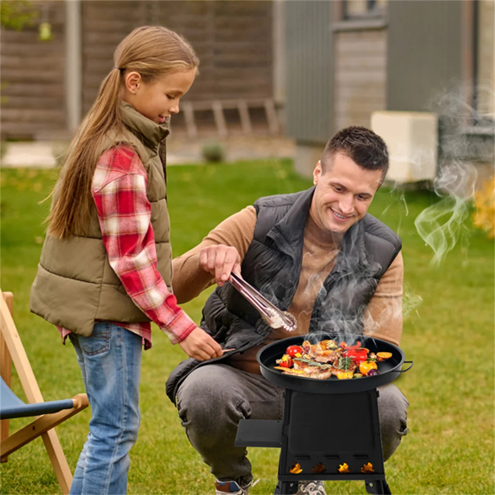 Portable Windproof Camping Wood Heater Stove for Outdoor Adventures