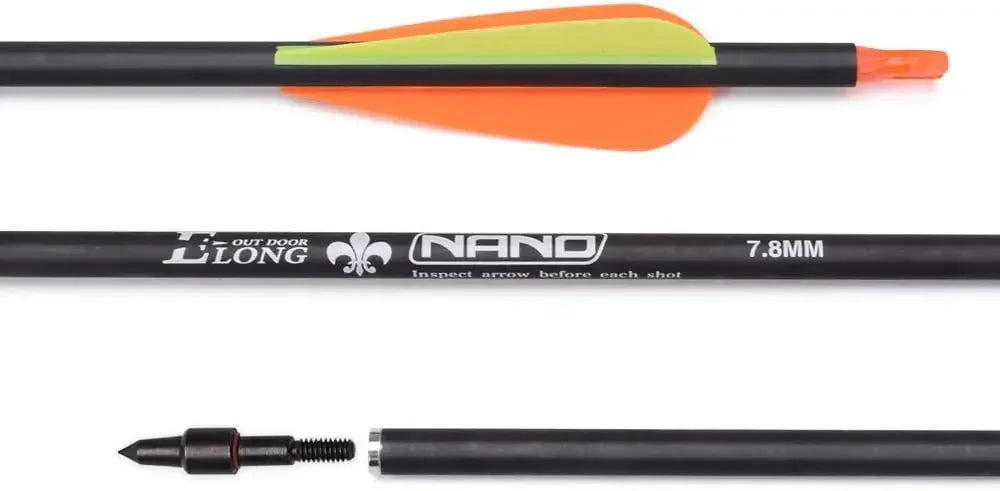 Carbon Hunting Arrows with 100 Grain Removable Tips for Archery Practice