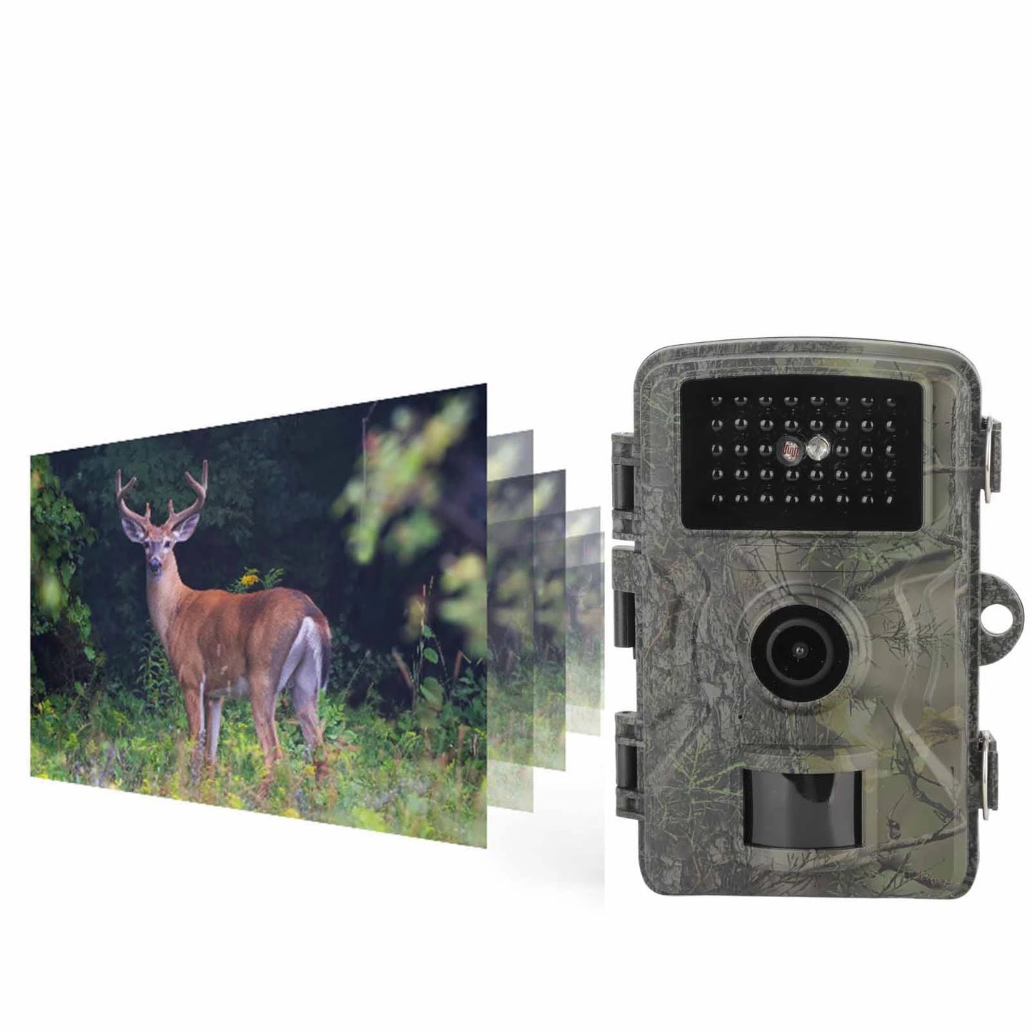 Infrared Night Vision Wildlife Trail Camera with HD Display and IP66 Waterproof