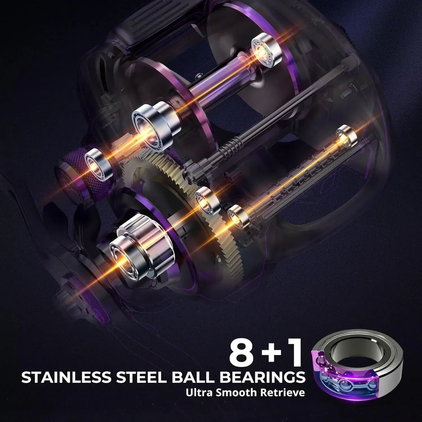 Alijoz 400 Baitcaster Fishing Reel with 38Lbs Drag and Aluminum Alloy Frame