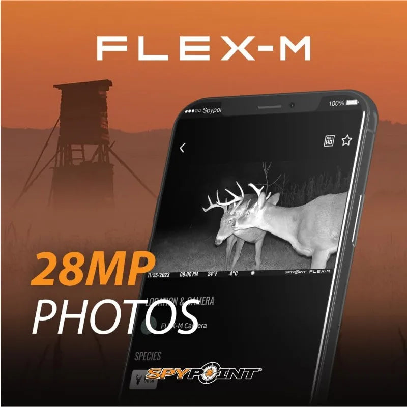 SPYPOINT Flex-M Twin Pack Cellular Trail Cameras with Night Vision and GPS