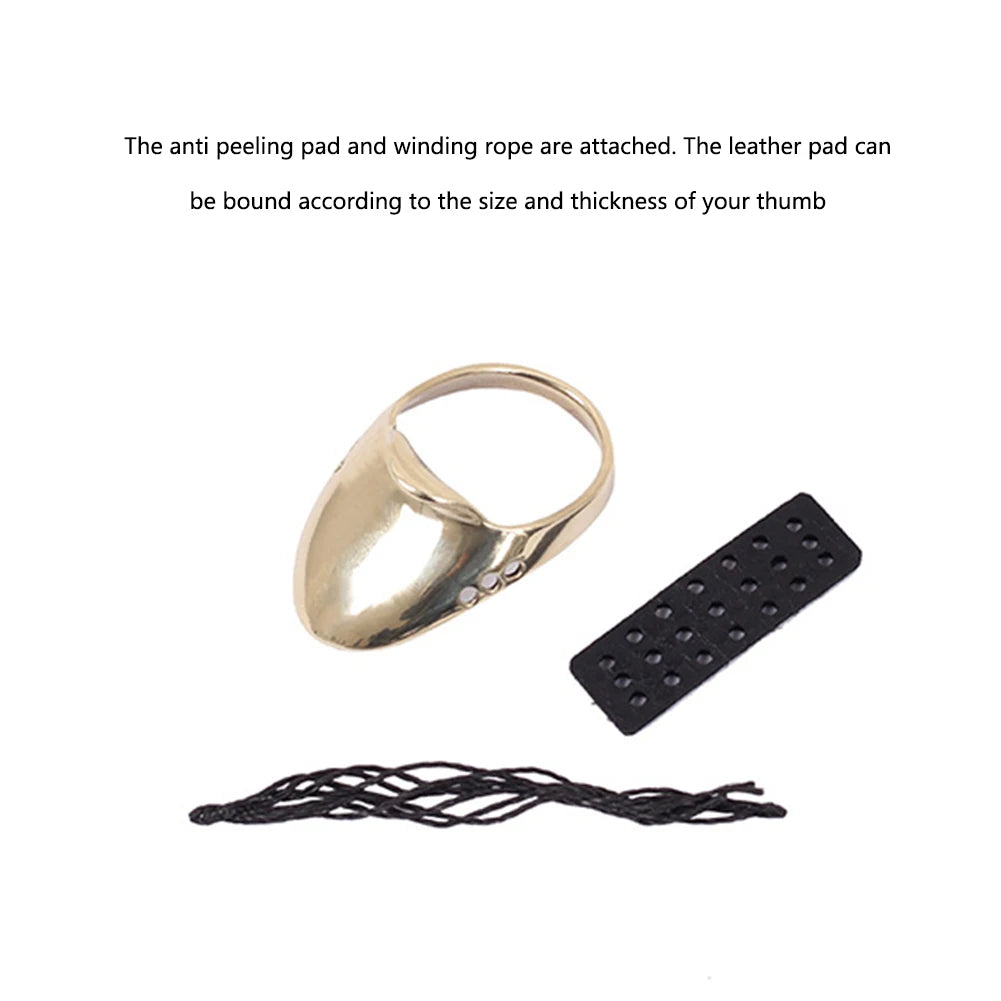 Sport Recurve Bow Brass Trigger Finger Ring for Archery Hunting Equipment