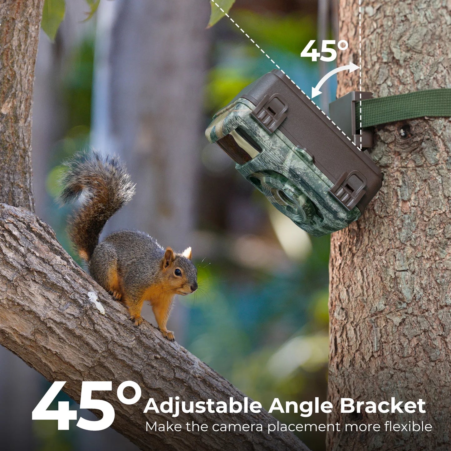4K 48MP Trail Camera with No Glow Night Vision and 120° Wide Lens
