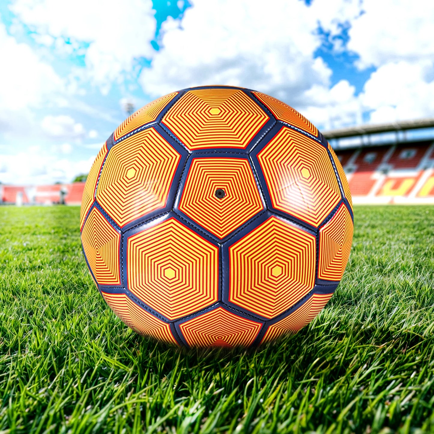 Versatile Size 5 Soccer Ball for Kids Training Durable Inflatable Seamless Design