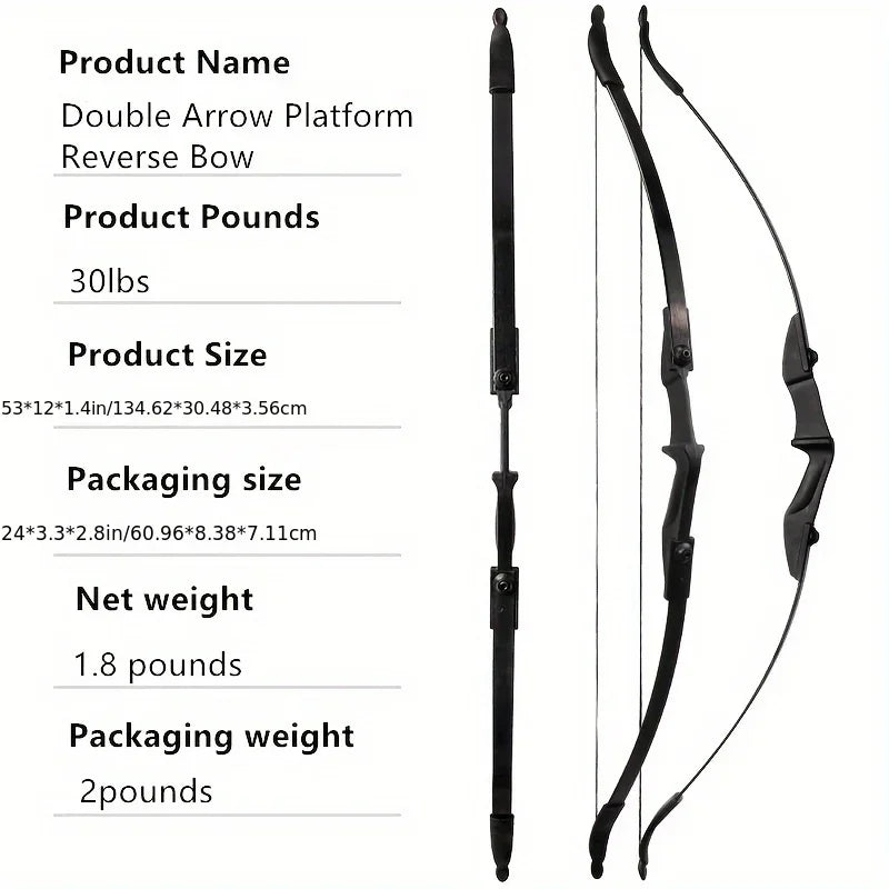 Monthly Bow and Arrow Set for Outdoor Shooting Sports Ambidextrous Design