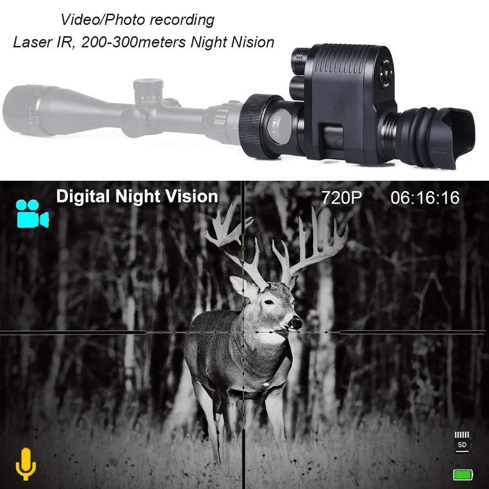 Infrared Night Vision Scope HD Digital Camera for Day and Night Hunting