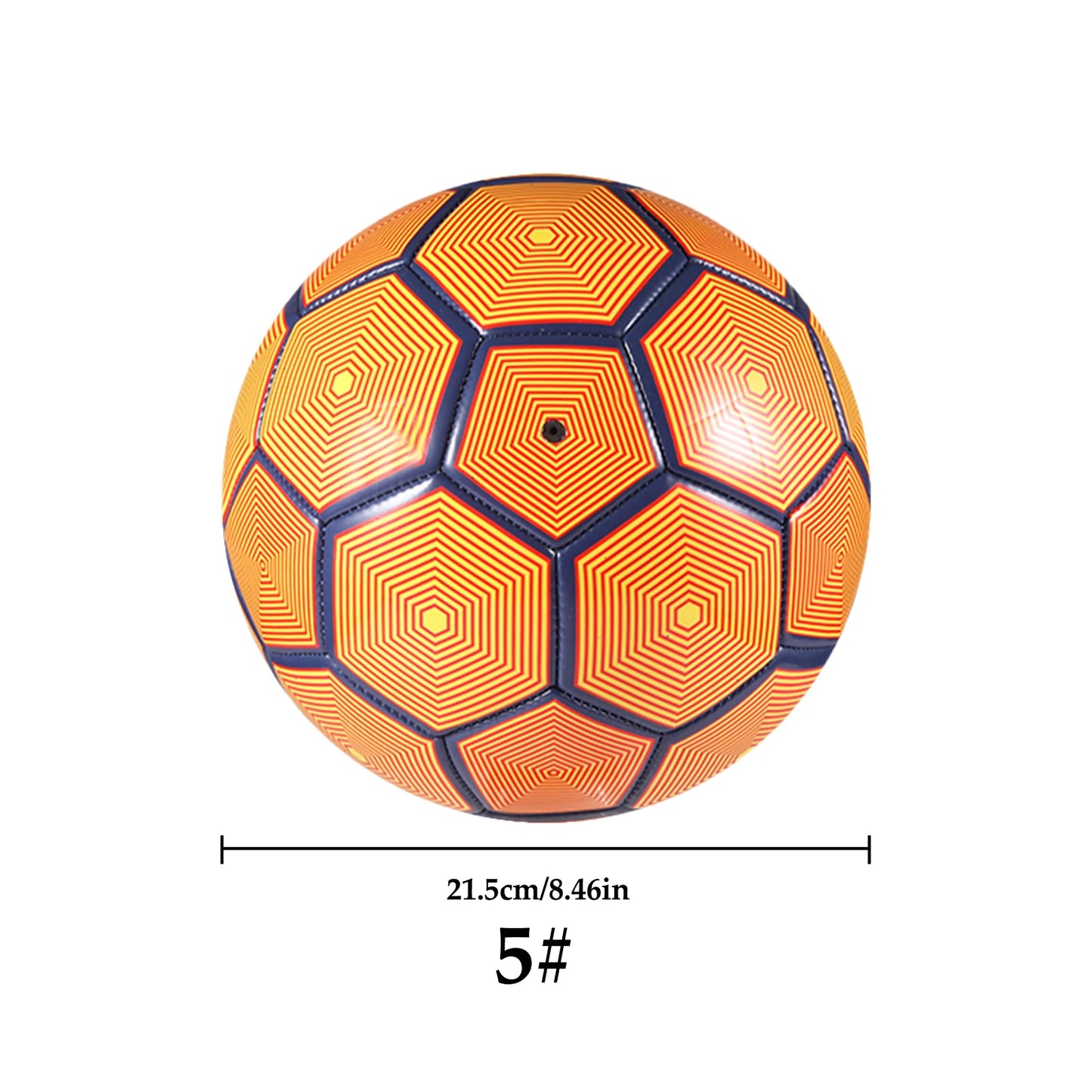 Versatile Size 5 Soccer Ball for Kids Training Durable Inflatable Seamless Design