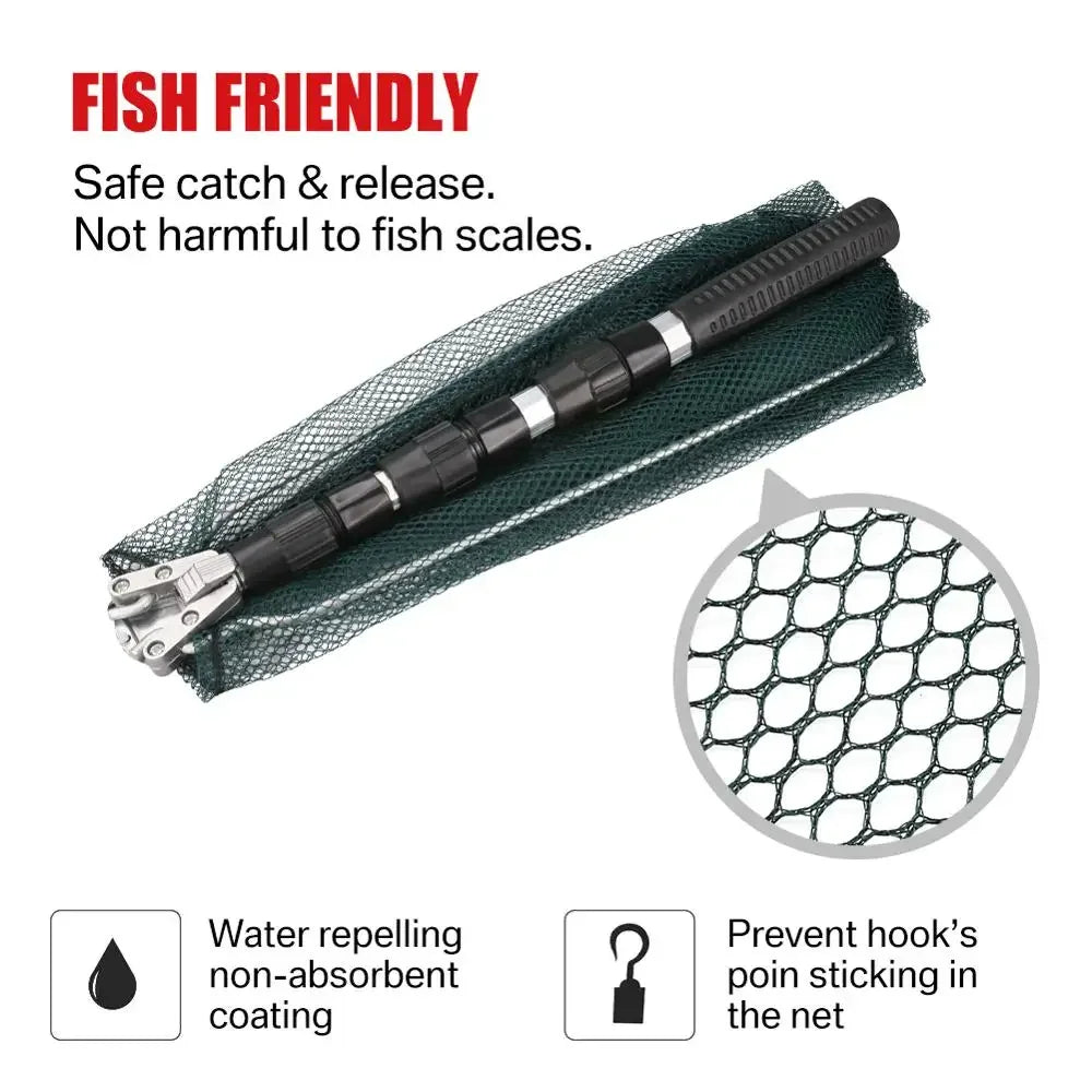 130CM Telescoping Aluminum Alloy Fishing Net for Easy Carp Catching