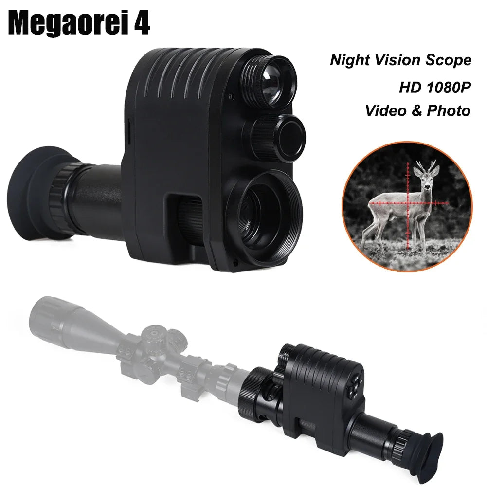 Megaorei Night Vision Scope 1080P Hunting Camera with Infrared Optics