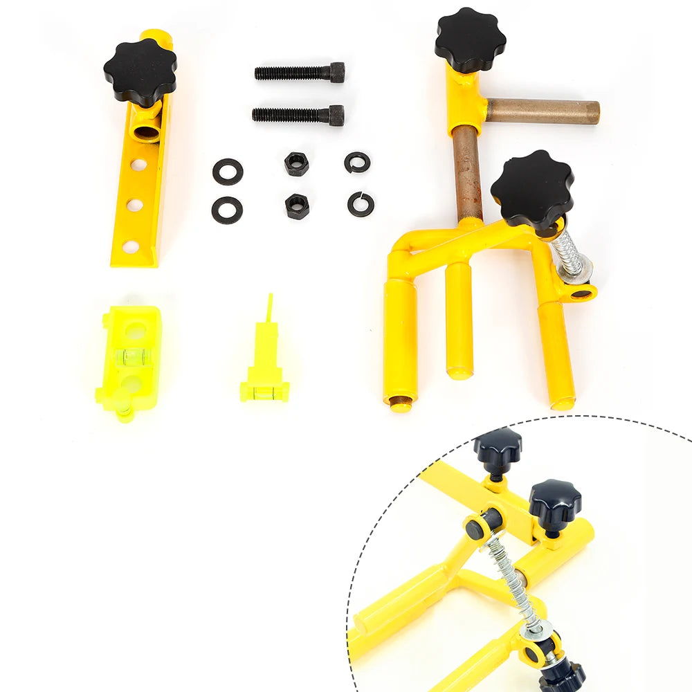 360 Degree Rotation Archery Bow Vise Adjustable String Level Tuning Set