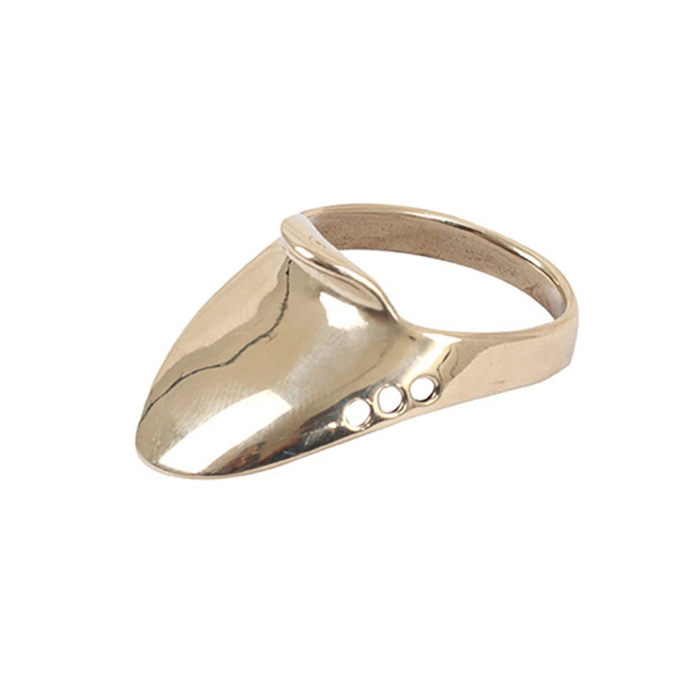 Sport Recurve Bow Brass Trigger Finger Ring for Archery Hunting Equipment