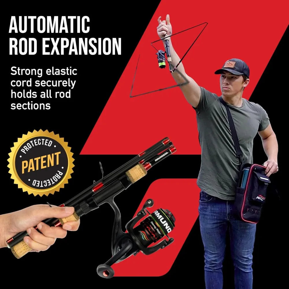 Savvy Rider All-in-One Fishing Combo Quick Setup Backpacker Gear