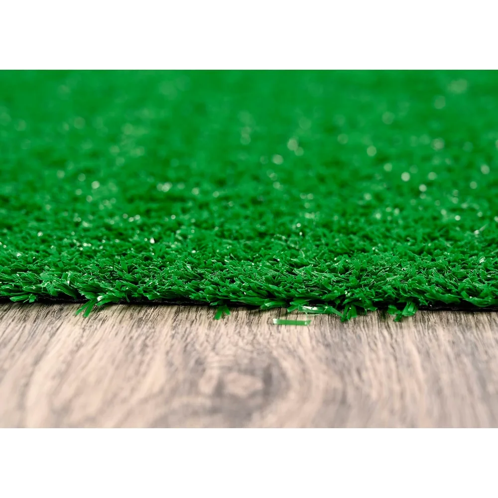 Large 9 Ft X 12 Ft Artificial Grass Indoor Outdoor Rug Durable Lush Green