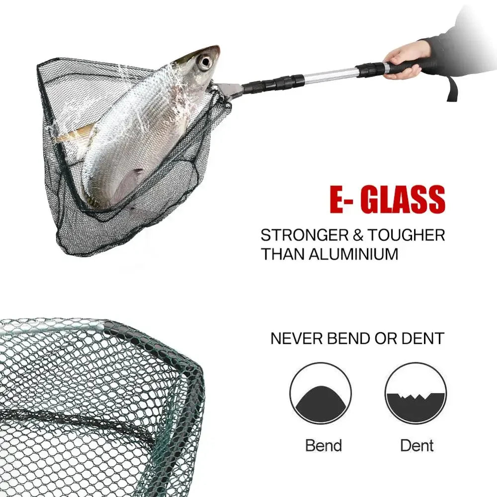130CM Telescoping Aluminum Alloy Fishing Net for Easy Carp Catching