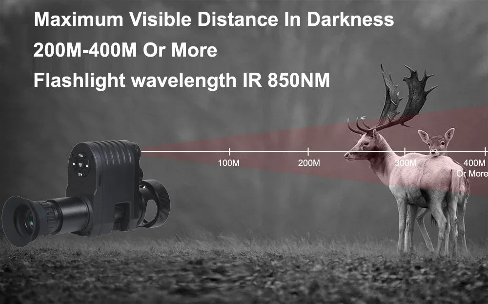 Megaorei Night Vision Scope 1080P Hunting Camera with Infrared Optics