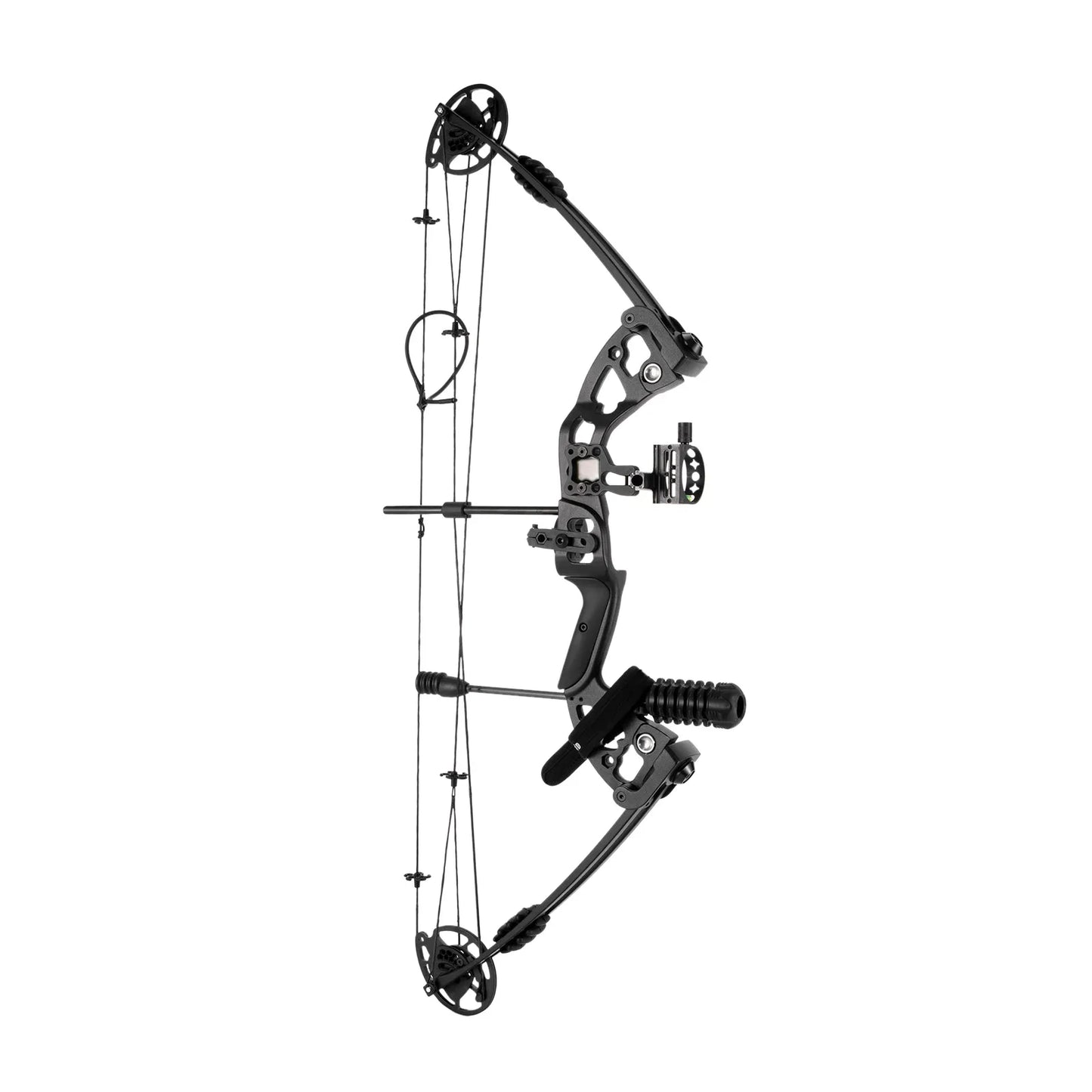 Compound Recurve Bow Set with 12 Arrows for Right Hand Adult Hunting Training
