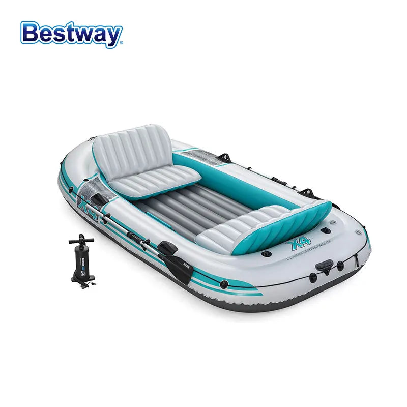 Bestway 65159 Inflatable Kayak for 5 People Durable PVC Large Adventure Boat