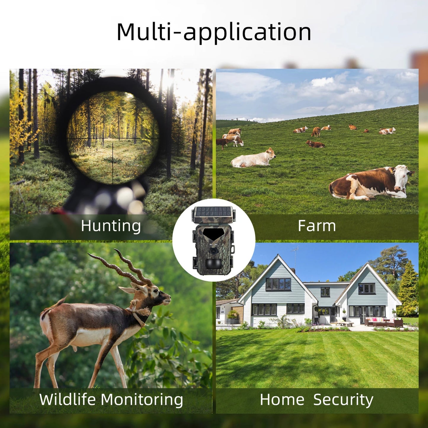 1080P Wildlife Camera with IP65 Rating and 0.45S Trigger Time for Outdoor Use
