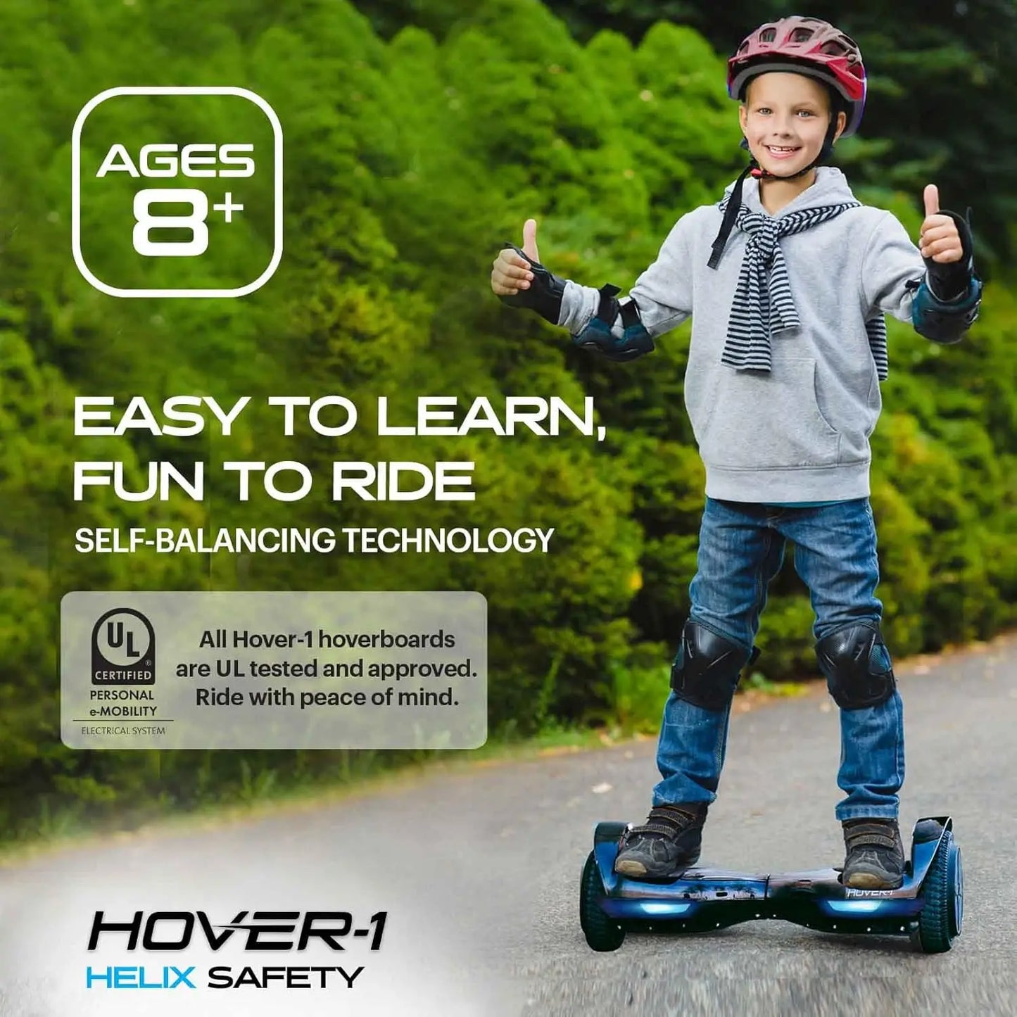 Hover-1 Helix Camo Hoverboard With UL Certification And 30kmh Speed