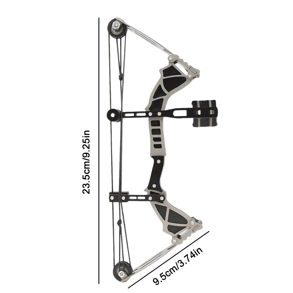Toparchery 9.5 Inch Mini Compound Bow Set with 4 Arrows and Target Paper