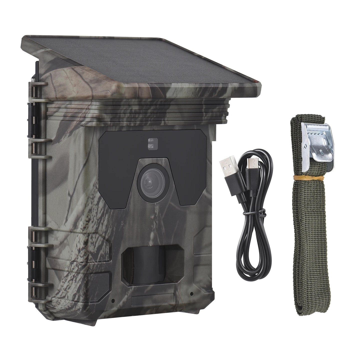 Solar Powered 50MP Trail Camera 4K Video Wildlife Monitoring and Hunting