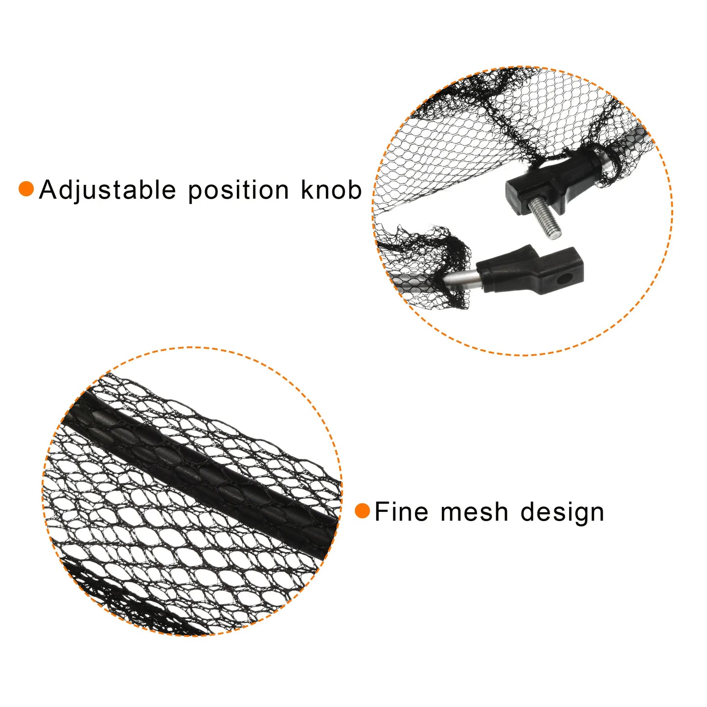 Folding Fishing Net with Telescopic Handle Suitable for Freshwater and Saltwater