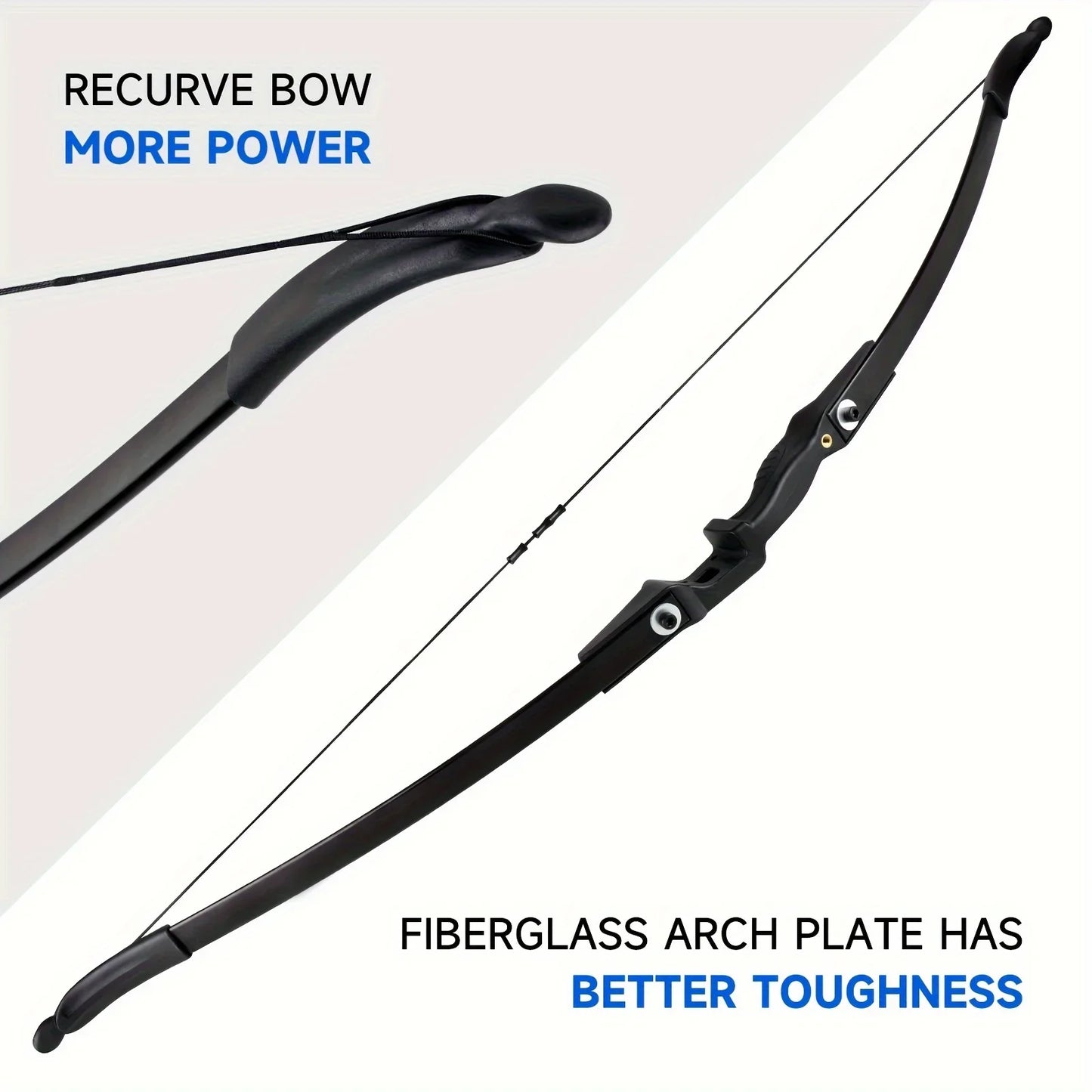 30lbs Right-Handed Recurve Bow for Beginners and Teens Outdoor Archery Practice