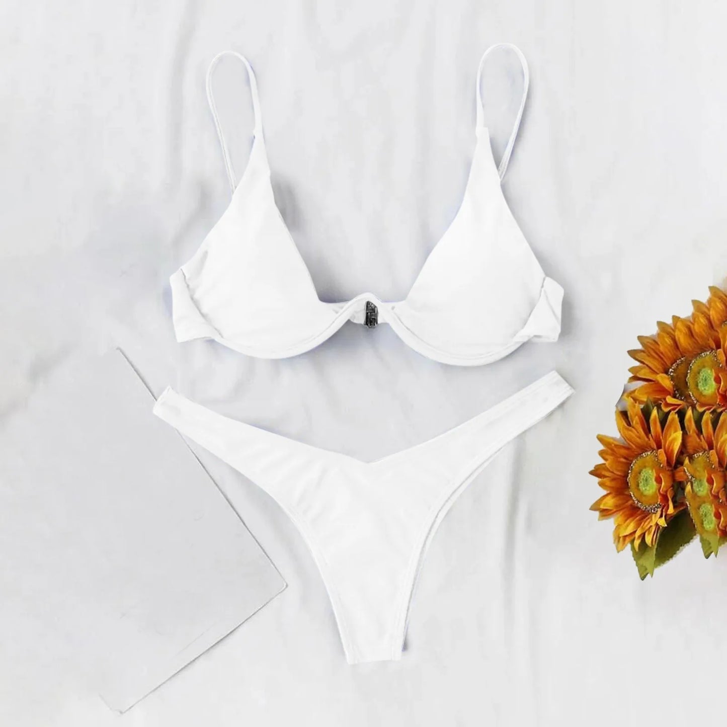 2025 Sexy Low Waisted Bikini Swimsuit Two Piece Brazilian Swimwear Sale