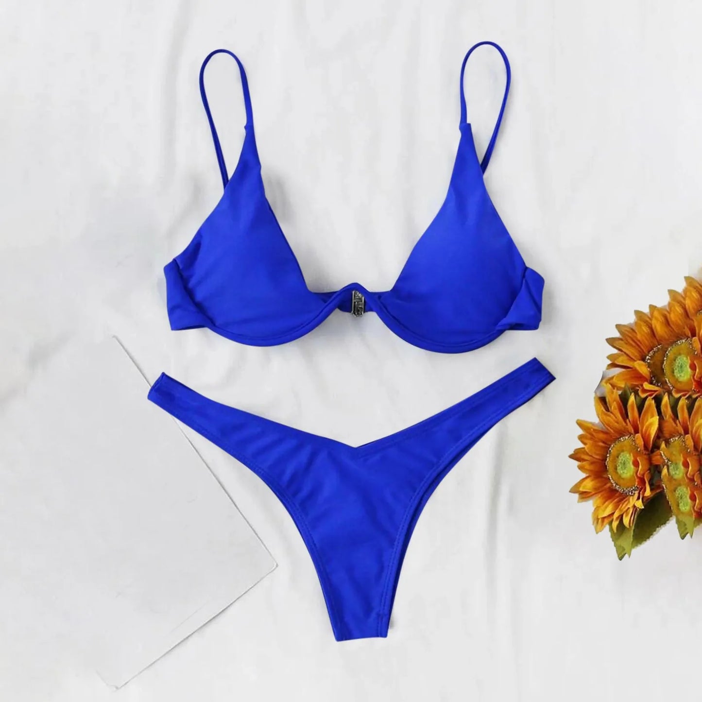 2025 Sexy Low Waisted Bikini Swimsuit Two Piece Brazilian Swimwear Sale