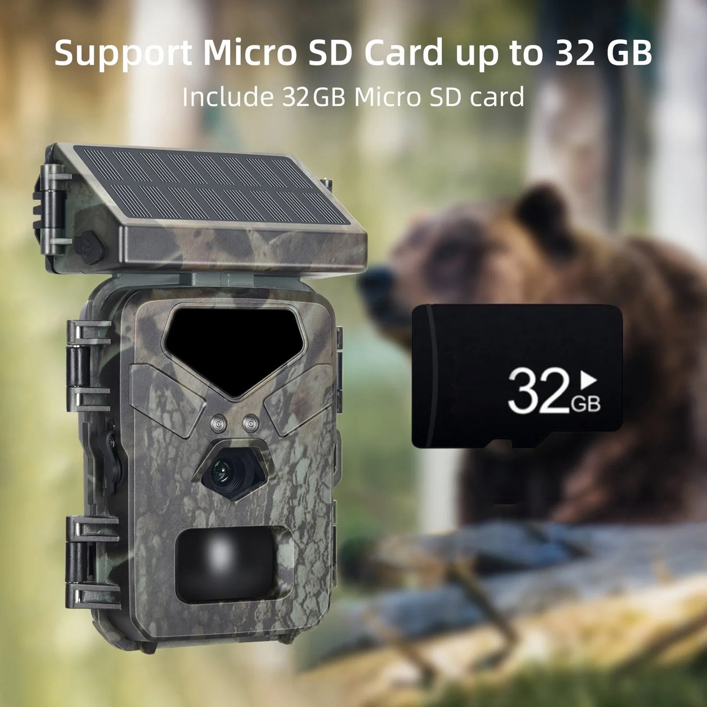 1080P Wildlife Camera with IP65 Rating and 0.45S Trigger Time for Outdoor Use