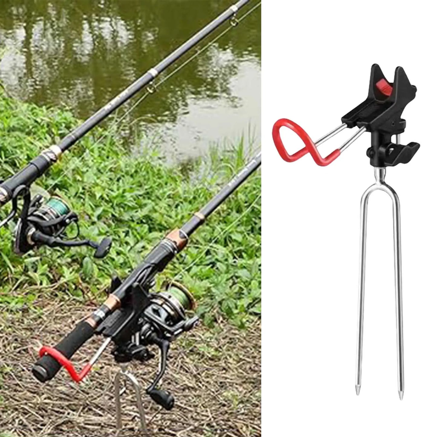 360 Degree Adjustable Fishing Pole Holders for Hands-Free Fishing Relaxation