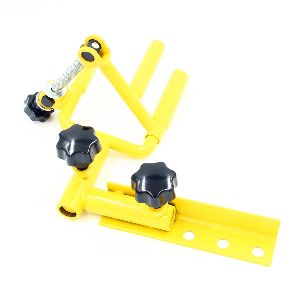 Universal Metal Bow Vise 360 Degree Adjustable Archery Tool in Yellow