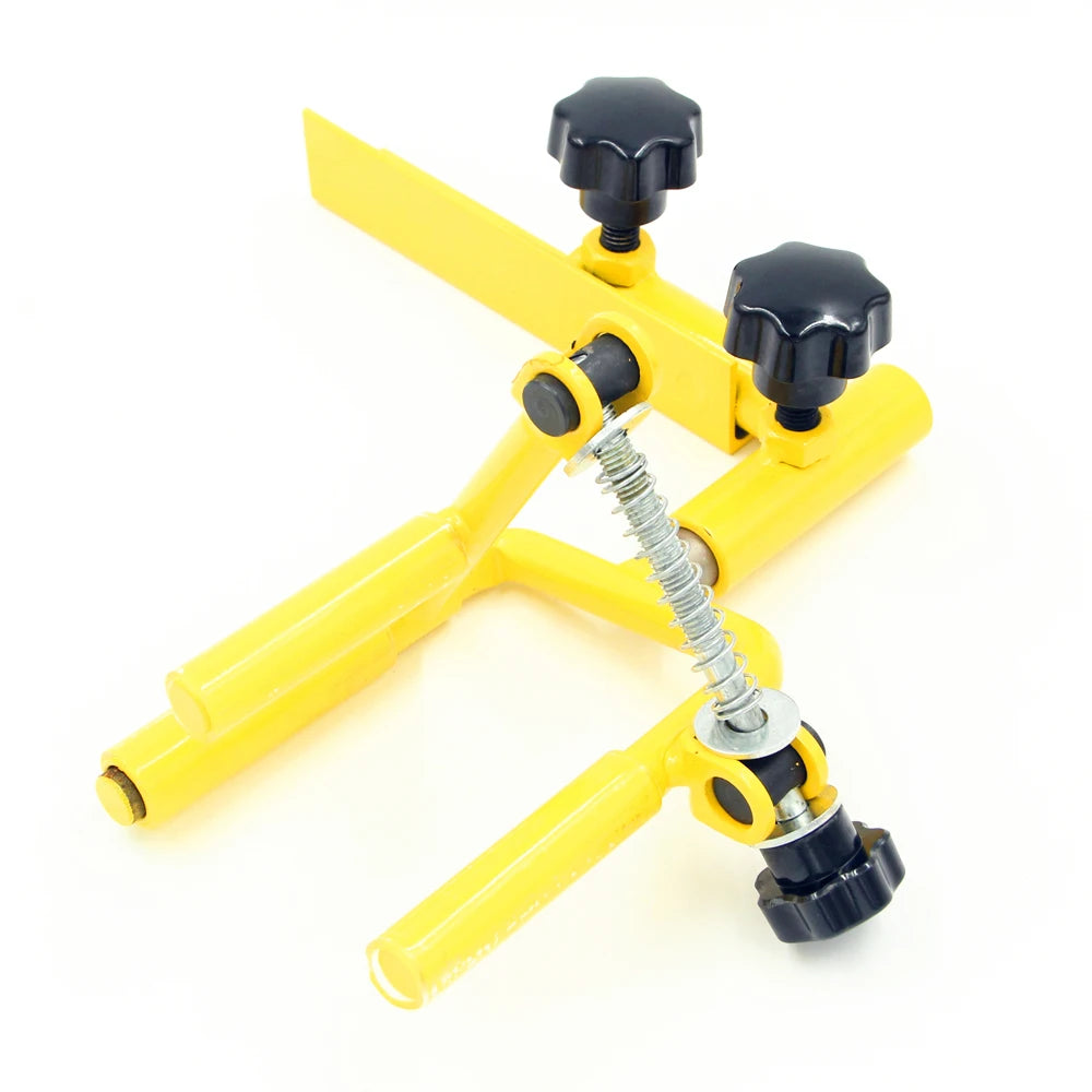 Universal Metal Bow Vise 360 Degree Adjustable Archery Tool in Yellow